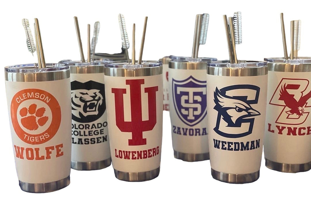 Collegiate Custom Personalized Southern Utah University, 24 oz Insulated  Stainless Steel Tumbler with Engraved Name (White) - College Fabric Store