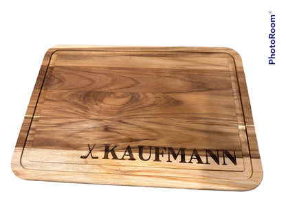 Personalized Wood Cutting Board/Charcuterie . - Medium Size